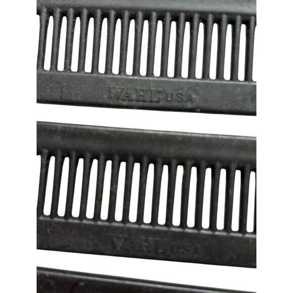 Lot of 12 Assorted Mens Barber Combs Black - Picture 12 of 12